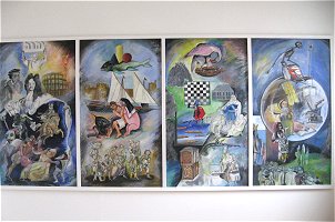 Hugenottenfest - Bad Karlshafen - Gem�lde im Hugenottenmuseum